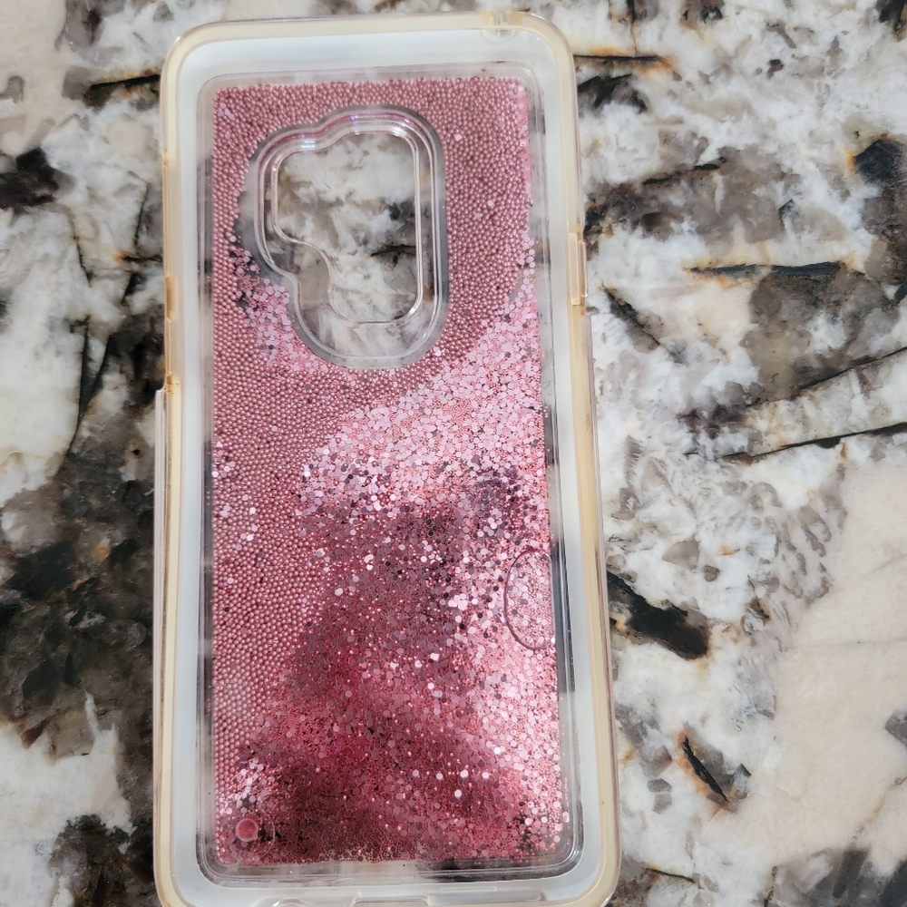 Galaxy s9+ pink waterfall phone case